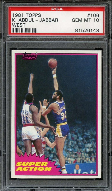 1981 Topps Kareem Abdul Jabbar #106