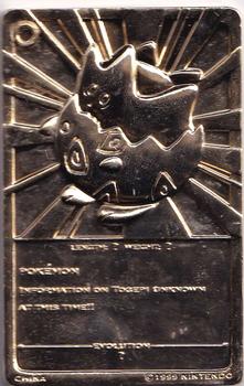 pokemon gold cards 1999 togepi Togepi - Pokemon Burger King Gold Card With Pokeball in box main image 1