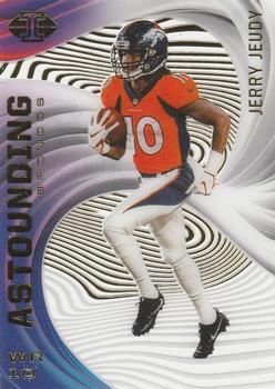 2020 Panini Phoenix Fire Burst #105 Jerry Jeudy Denver Broncos Rookie  Football Card