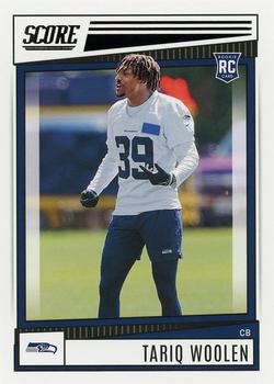 2022 Panini Prizm-Tariq Woolen-Green Prizm-Rookie-RC-#349 Seattle