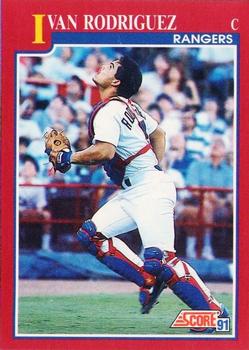 Ivan Rodriguez - Rangers #316 Fleer 1992 Baseball Trading Card