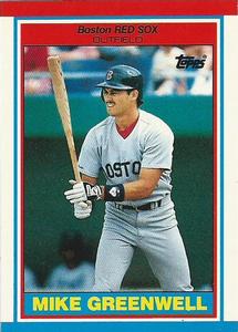  Mike Greenwell 1988 Topps All-Star Rookie Baseball Card #493 :  Collectibles & Fine Art