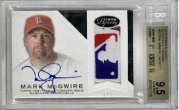 Mark McGwire 2016 Topps Dynasty 1/1 Logoman Patch Autograph