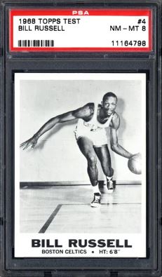 1968 Topps Test Bill Russell #4