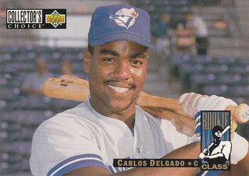 Carlos Delgado player worn jersey patch baseball card (Toronto Blue Jays)  2004 Topps Chrome Refractor #FGRCD