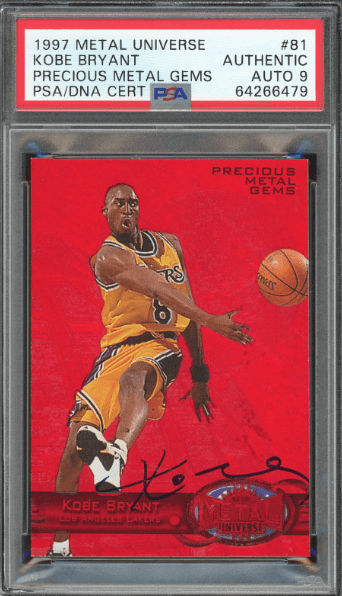 1997-98 Metal Universe Precious Metal Gems Kobe Bryant Autograph #31 - $403,664