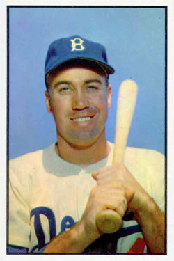 Mavin  1953 Bowman Color Baseball Card - #92 Gil Hodges, EX/EX+