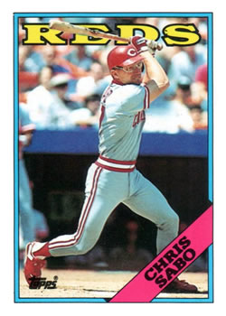  1989 Score Baseball Rookie Card #104 Chris Sabo