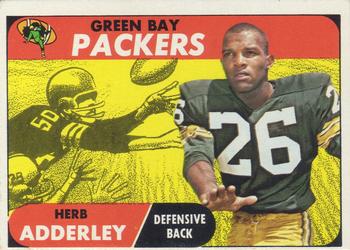 1969 Herb Adderley Green Bay Packers Topps #255 Football Card