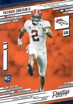 Patrick Surtain II Autographed 2021 Panini Mosaic Prizm Rookie Card #R