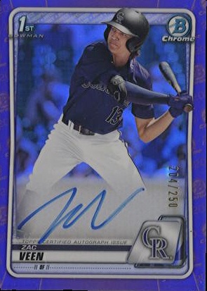 Zac Veen Cards: Values, Rookies | Collectibles.com