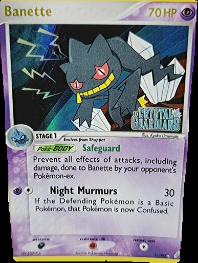 2006 Pokemon EX Crystal Guardians Reverse-Holos #1/100 Banette Value null |  Collectibles.com