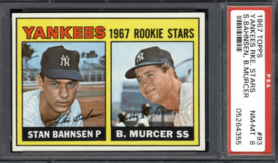 1967 Topps Stan Bahnsen Rookie Card #93