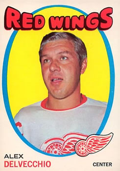  1969 Topps Regular (Hockey) Card# 64 Alex Delvecchio of the  Detroit Red Wings Ex Condition : Collectibles & Fine Art