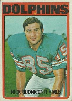 : 1970 Topps # 244 Nick Buoniconti Miami Dolphins