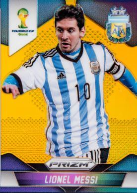 2014 Panini Prizm World Cup Gold Prizm Lionel Messi #12 /10—$522,000