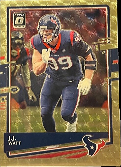 JJ store Watt 2021 Panini XR Football RED COLOR MATCH Parallel 00/99 PROOF CARD!!