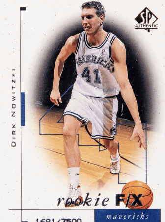 1998 SP Authentic Dirk Nowitzki Rookie Card #99