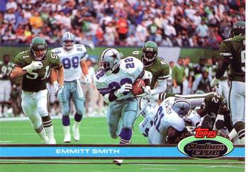 : Football NFL 1991 Topps Stadium Club #2 Emmitt Smith NM Cowboys  : Collectibles & Fine Art