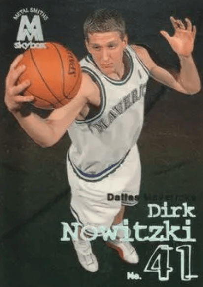 1998 SkyBox Molten Metal Dirk Nowitzki Rookie Card #35