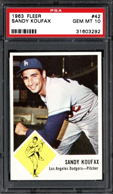 1963 Fleer Sandy Koufax #42