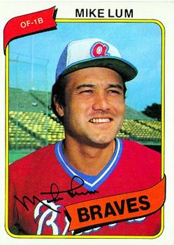 1970 Topps *** Atlanta Braves Baseball Card #367 Mike Lum - crease