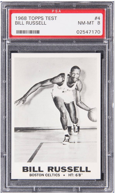 1968 Topps Test Issue Bill Russell #4