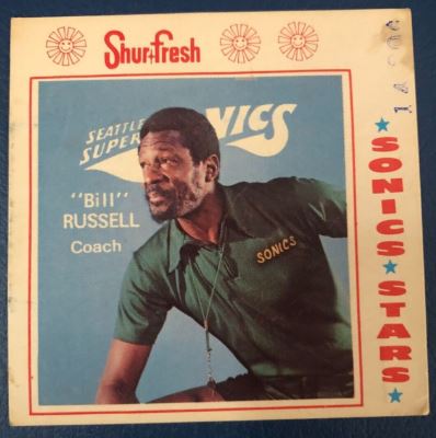 1973 Shur-Fresh Bread Seattle SuperSonics Bill Russell