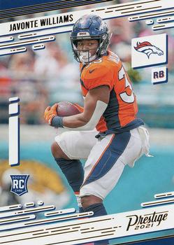 JAVONTE WILLIAMS ROOKIE 2021 Chronicles Clear Vision #CVR-18 Denver Broncos