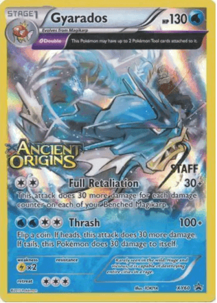 2015 XY Ancient Origins Gyarados Prerelease Staff Promo - XY60