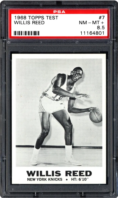 1968 Topps Test Willis Reed #7