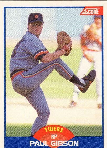 1989 Score Paul Gibson Player "Grabbing Crotch in Background Error" #595