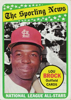 At Auction: Vintage Lou Brock baseball card
