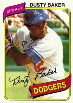 Dusty Baker - Trading/Sports Card Signed