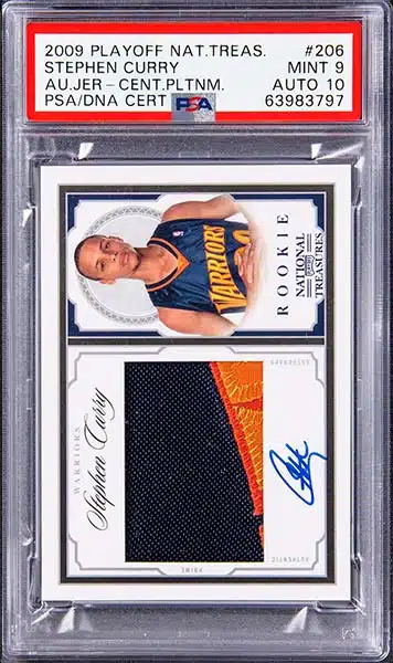 2009 Playoff National Treasures #206 - Stephen Curry RC Autograph