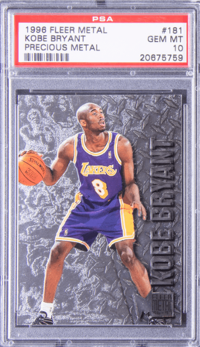 1996-97 Fleer Metal “Precious Metal” Kobe Bryant Rookie Card #181- $39,600