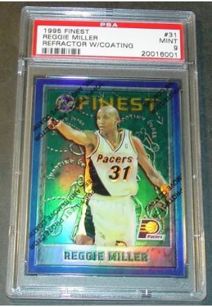 Reggie Miller basketball cards, with a few exceptions, are less 