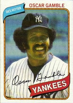 The story behind Oscar Gamble's 1976 baseball card and that Hall