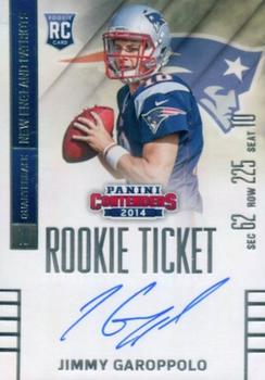 Jimmy Garoppolo Autographed Signed Score Panini Authentics 8X10