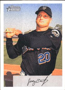 1994 Norfolk Tides Jeremy Burnitz #5 Game Used Blue Hat - MLB Game