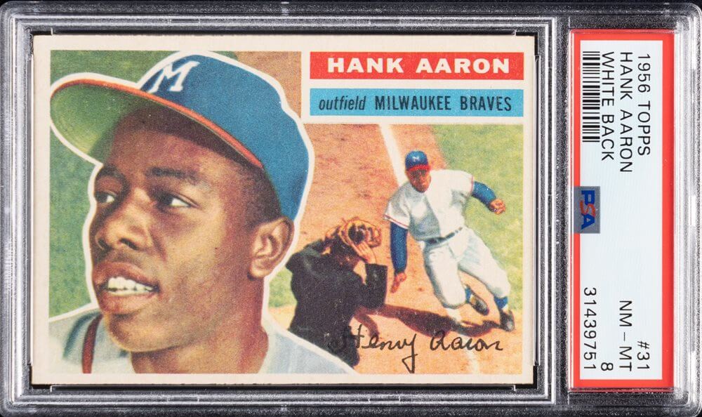 1956 Topps Hank Aaron #31 PSA 8