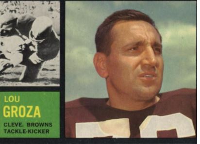 1962 Topps Lou Groza #32 - $27,457
