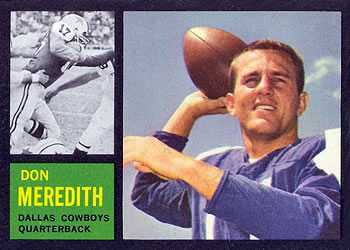 Don Meredith Dallas Cowboys Trading Card, 1961