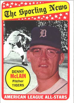 Denny McLain Signed 1969 Topps Deckle Edge Baseball Card - Detroit Tig –  PastPros