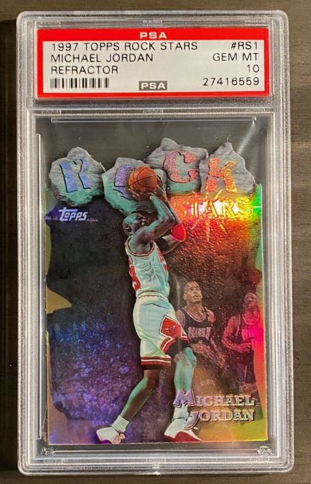 1997 Topps Rock Stars Michael Jordan Refractor #RS1