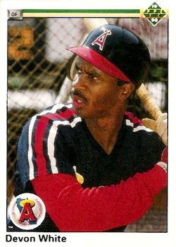 1991 Topps Devon White California Angels #704 Baseball Card GMMGC