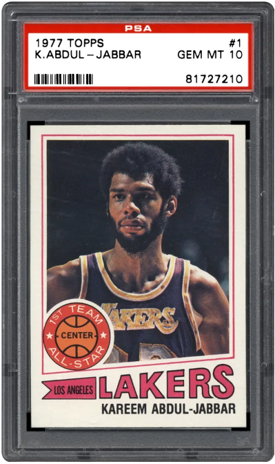 1977 Topps Kareem Abdul Jabbar #1