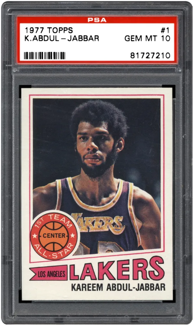  1981 Topps # 20 Kareem Abdul-Jabbar Los Angeles Lakers