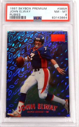 1997 Skybox Premium John Elway #98SR (RUBIES)