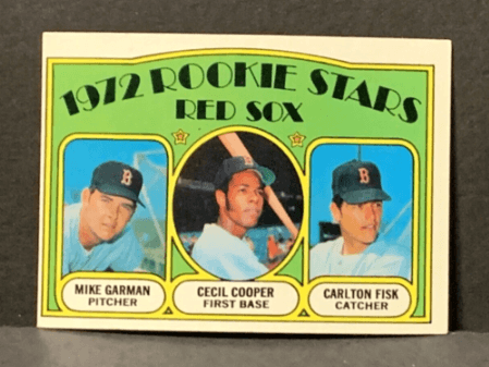 1972 Topps (Carlton Fisk/ Cecil Cooper / Mike Garman) Rookie Card #79
